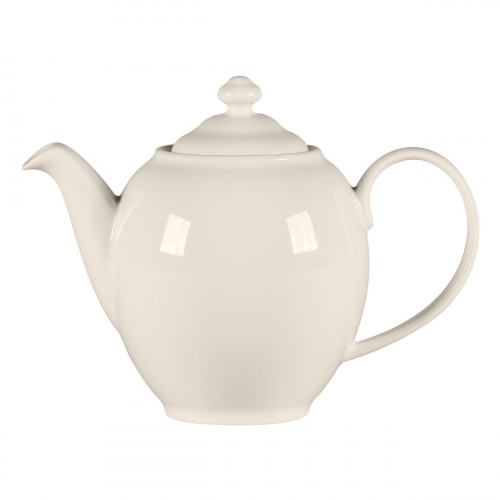 Cafetière avec couvercle rond blanc porcelaine bone china 48,4 cl Ø 10,2 cm Fedra Rak