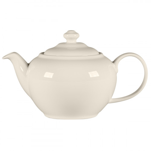 Théière & couvercle rond blanc porcelaine bone china 62,4 cl Ø 12,7 cm Fedra Rak