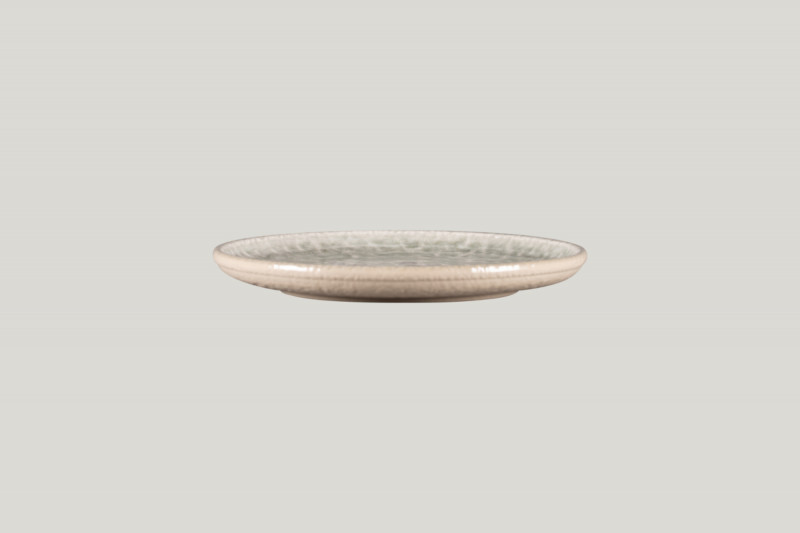 Assiette plate coupe rond céladon porcelaine Ø 21 cm Krush Rak