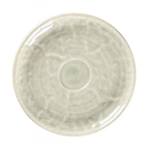 Sous-tasse à expresso rond céladon porcelaine vitrifiée Ø 13 cm Krush Rak