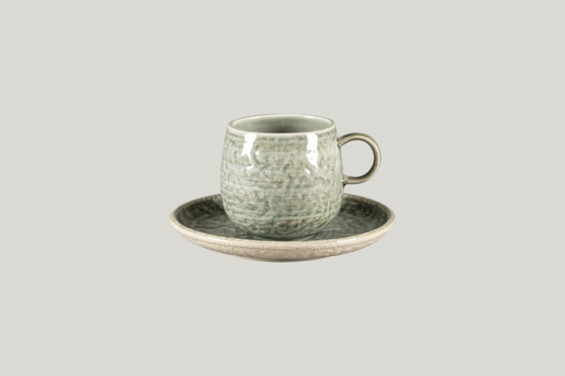 Sous-tasse à expresso rond Sage porcelaine Ø 17 cm Krush Rak