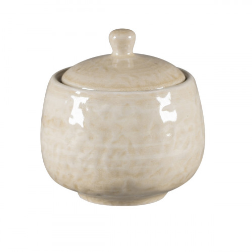 Sucrier avec couvercle rond porcelaine vitrifiée 25 cl Ø 8,8 cm Krush Rak