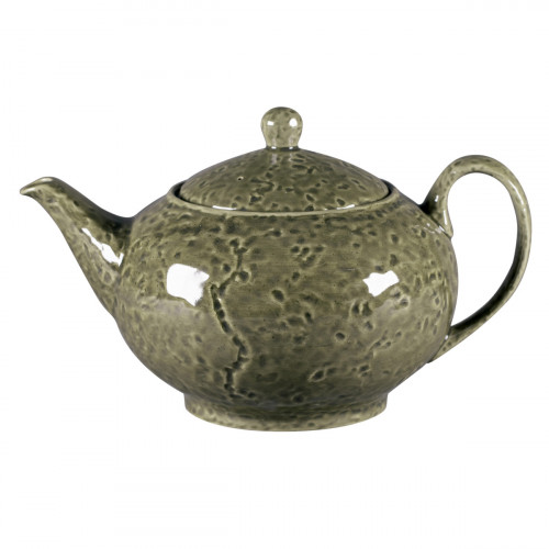 Théière avec couvercle rond steel porcelaine vitrifiée 120 cl Ø 16,2 cm Krush Rak