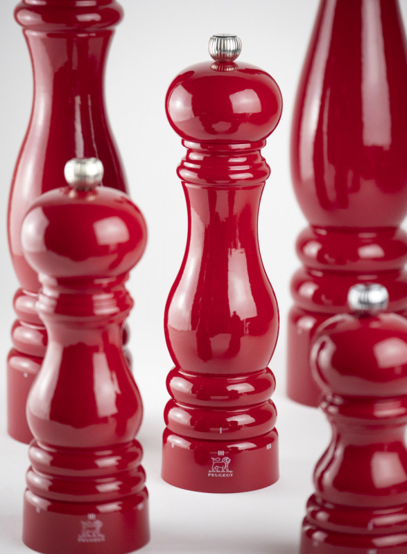 Moulin à poivre droit Rouge passion Ø 5,9 cm 18 cm Paris Peugeot Saveurs