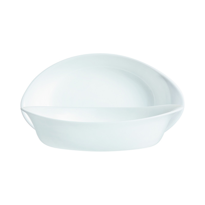 Plat ovale blanc verre opal 21,5 cm Smart Cuisine Luminarc