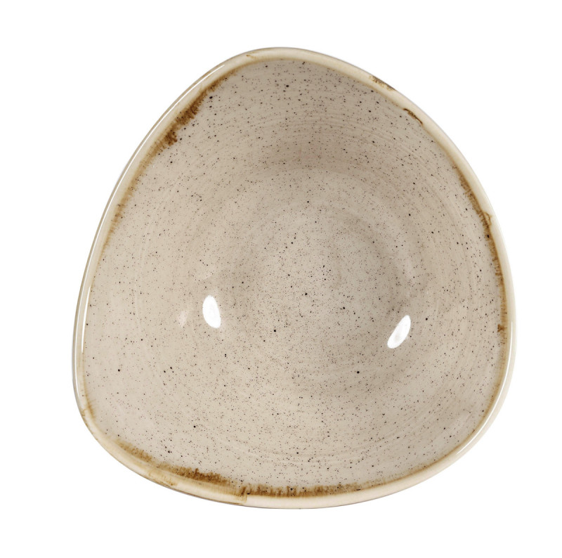 Bol triangulaire Nutmeg Cream porcelaine 15,3 cm Stonecast Churchill