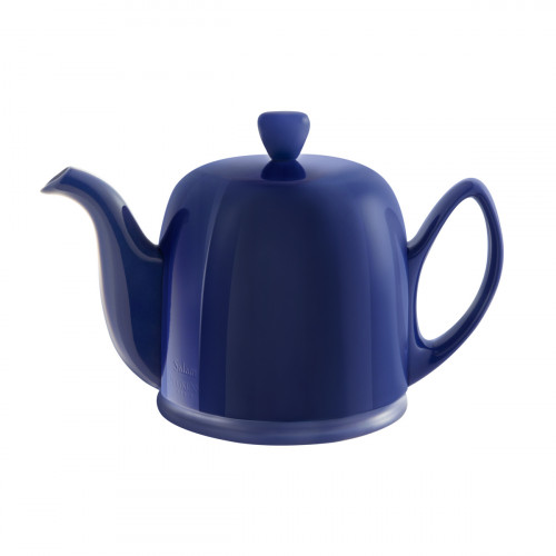 Théière avec couvercle bleu porcelaine Salam Degrenne