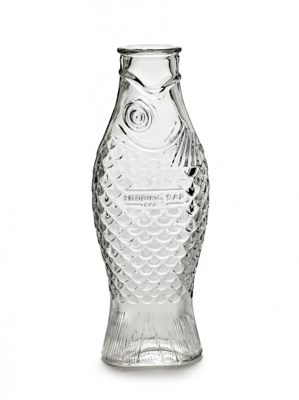 Bouteille irrégulier verre 1 L Fish&fish Serax