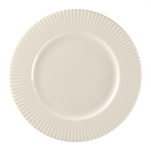 Assiette plate rond blanc porcelaine bone china Ø 26,9 cm Spectra Rak