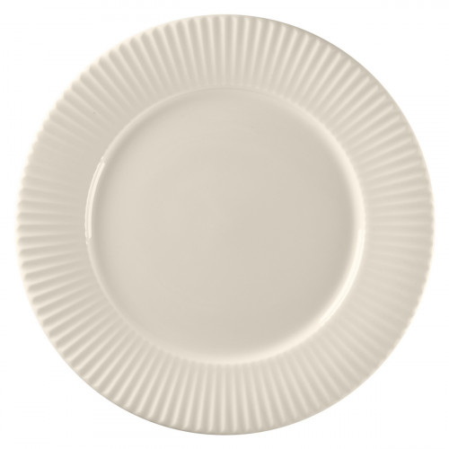 Assiette plate rond blanc porcelaine bone china Ø 25,1 cm Spectra Rak