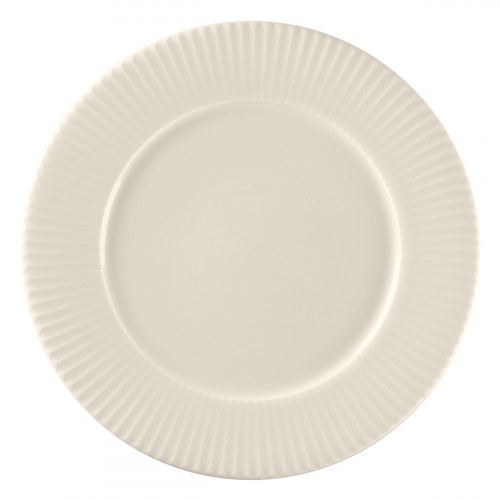 Assiette plate rond blanc porcelaine bone china Ø 21,9 cm Spectra Rak