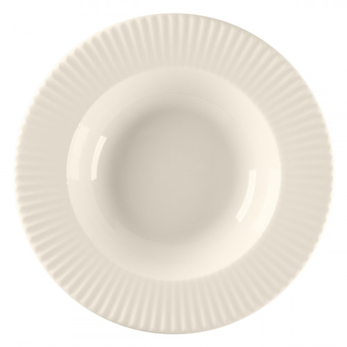 Assiette creuse rond blanc porcelaine bone china Ø 22,8 cm Spectra Rak