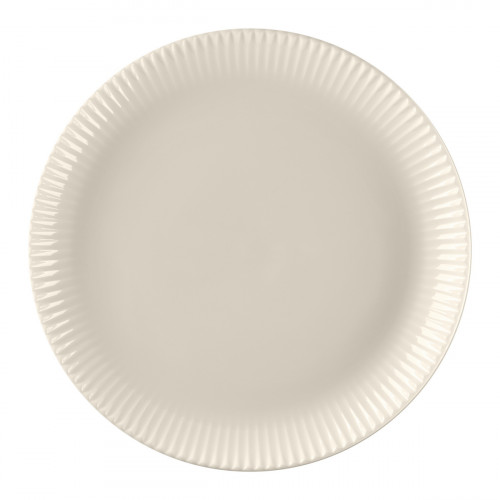 Assiette coupe plate rond blanc porcelaine bone china Ø 28,6 cm Spectra Rak