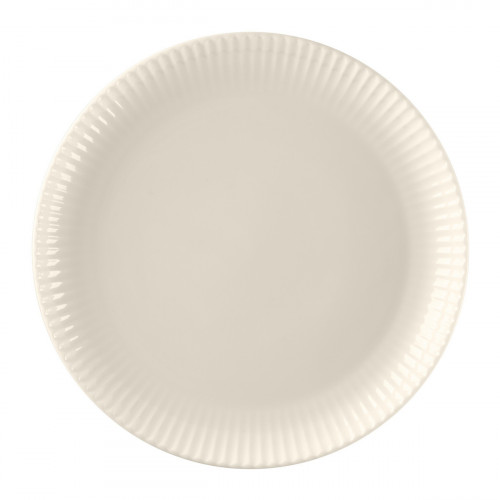 Assiette coupe plate rond blanc porcelaine bone china Ø 20,8 cm Spectra Rak