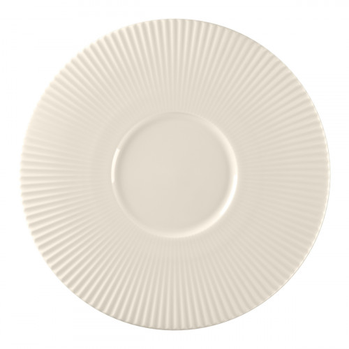 Assiette plate gourmet rond blanc porcelaine bone china Ø 29,2 cm Spectra Rak