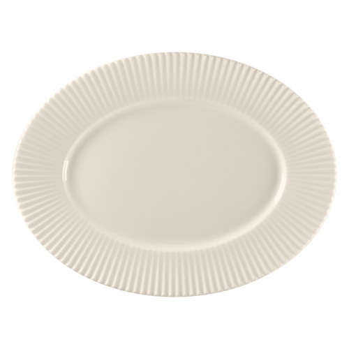 Plat ovale blanc porcelaine bone china 33,6 cm Spectra Rak