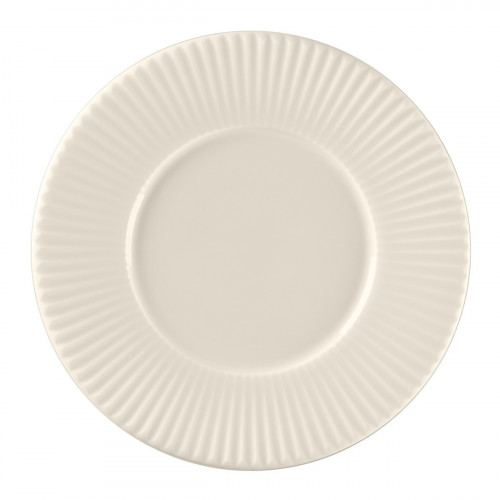 Sous tasse à bouillon rond blanc porcelaine bone china Ø 32 cm Spectra Rak