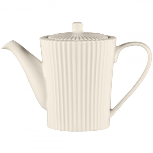 Cafetière & couvercle rond blanc porcelaine bone china 48,4 cl Ø 10,2 cm Spectra Rak