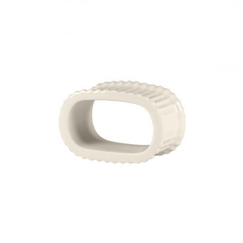 Anneau à serviette ovale blanc porcelaine bone china 6,5 cm Spectra Rak
