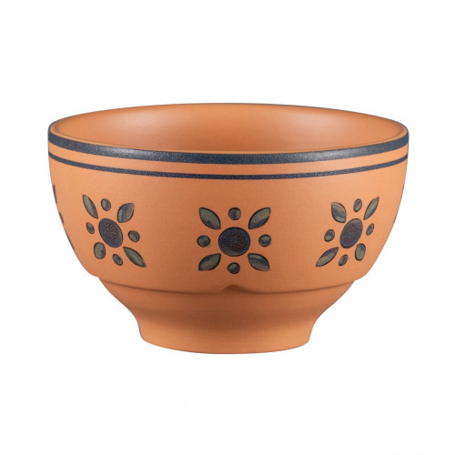 Bol à céréales rond Tero Décor Ostia porcelaine 63 cl Ø 13,5 cm Earth Rak