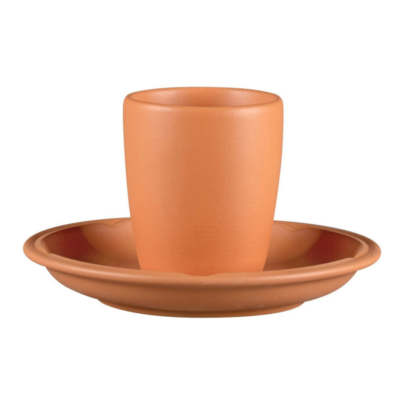 Tasse à espresso rond Tero Décor Prima porcelaine 9 cl Ø 5,8 cm Earth Rak