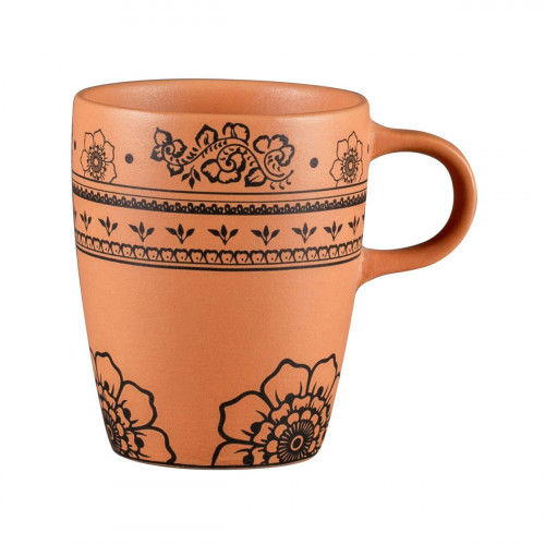 Tasse à thé rond Tero Décor Alexandria porcelaine 23 cl Ø 7,3 cm Earth Rak
