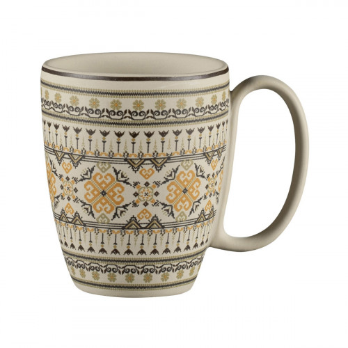 Mug rond Argila Décor Genoa porcelaine 30 cl Ø 8 cm Earth Rak