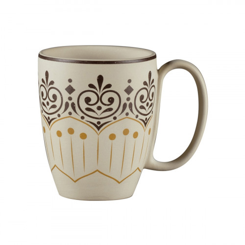 Mug rond Argila Décor Cartagena porcelaine 30 cl Ø 8 cm Earth Rak