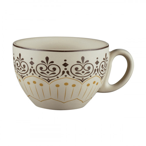 Tasse déjeuner boule rond Argila Décor Cartagena porcelaine 28 cl Ø 10,5 cm Earth Rak