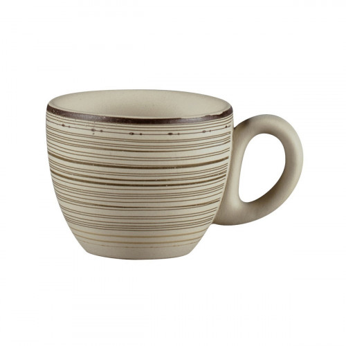Tasse à espresso rond Argila Décor Larissa porcelaine 8 cl Ø 6,5 cm Earth Rak