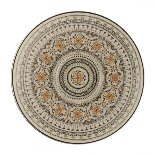 Sous tasse à café/thé rond Argila Décor Genoa porcelaine Ø 17 cm Earth Rak