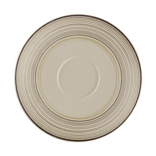 Sous tasse à café/thé rond Argila Décor Larissa porcelaine Ø 17 cm Earth Rak