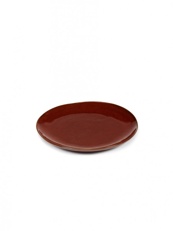 Assiette coupe plate rond Venetian red grès 25x25 cm La Mère Serax