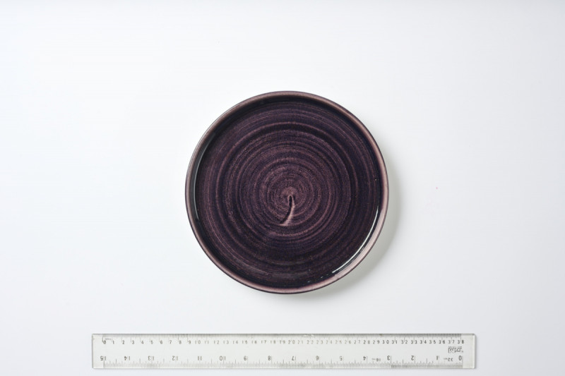 Assiette à bord droit rond deep purple porcelaine Ø 21 cm Stonecast Patina Churchill