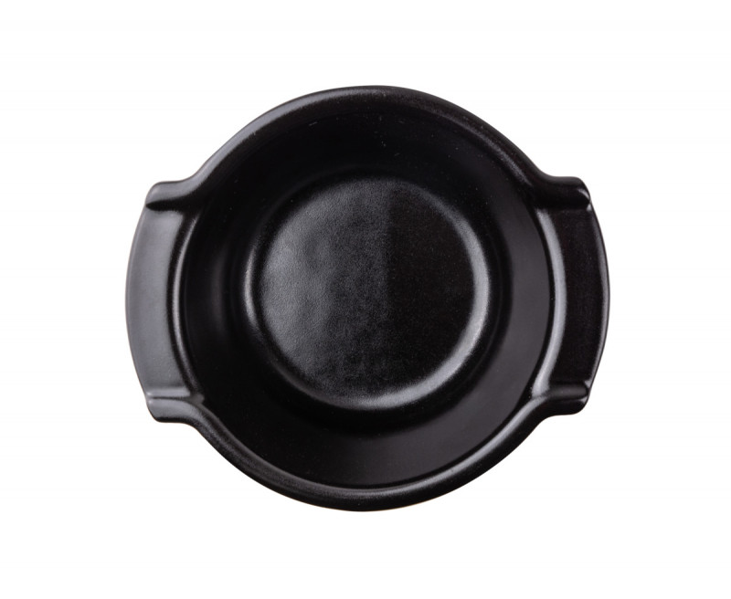 Plat à four rond noir porcelaine Ø 11 cm Appolia Peugeot Saveurs