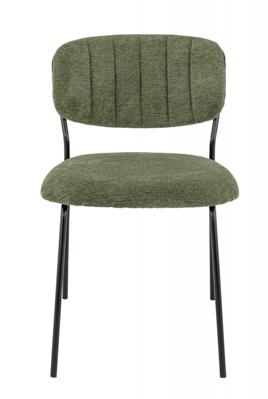 Chaise d'intérieur vert 74x49x57 cm Simone