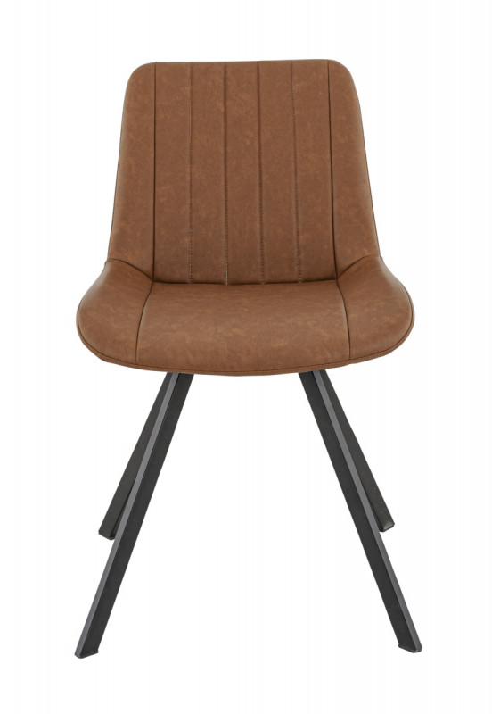 Chaise d'intérieur marron 78x49x61 cm Jacob