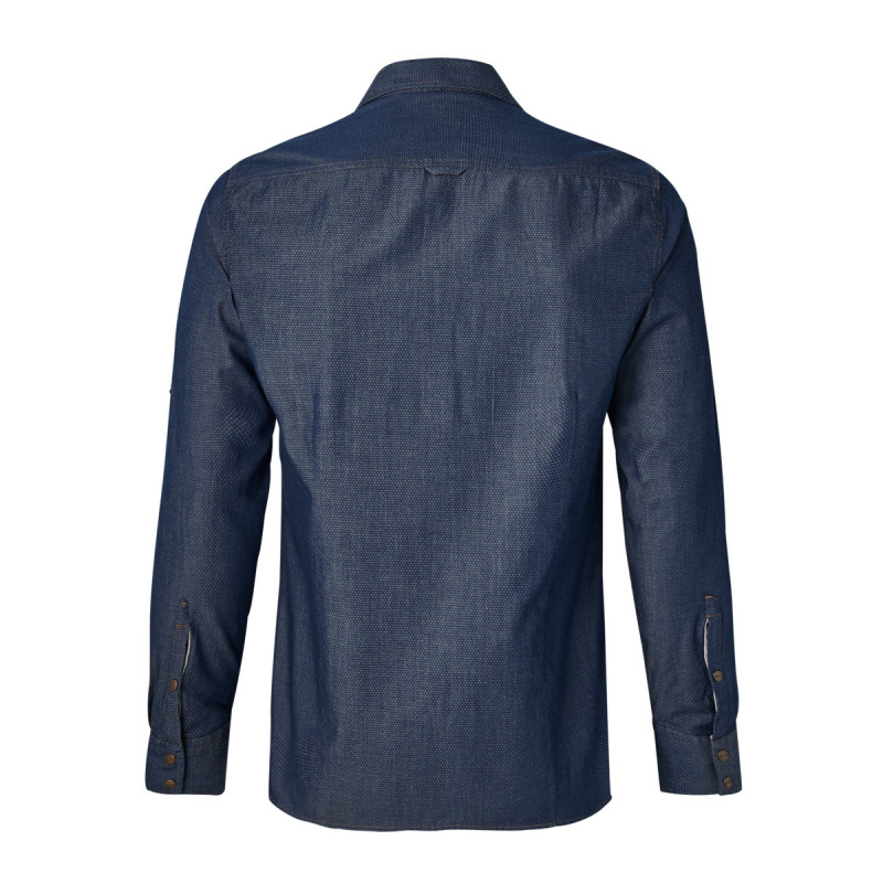 Chemise homme manche longue denim bleu XL Authentique Molinel