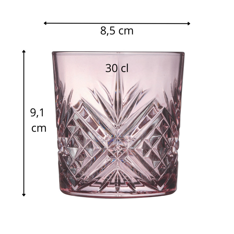 Gobelet forme basse violet verre 30 cl Broadway Arcoroc