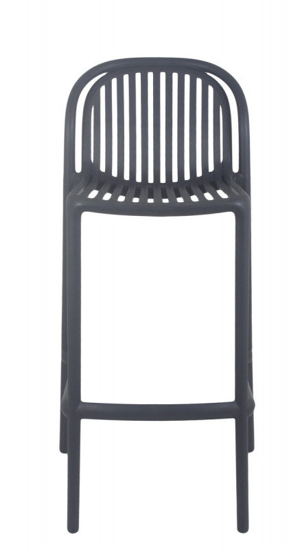 Tabouret de bar de terrasse gris anthracite 104x52x49 cm Oman