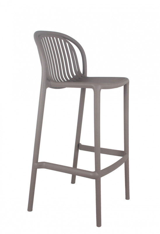 Tabouret de bar de terrasse taupe 104x52x49 cm Oman