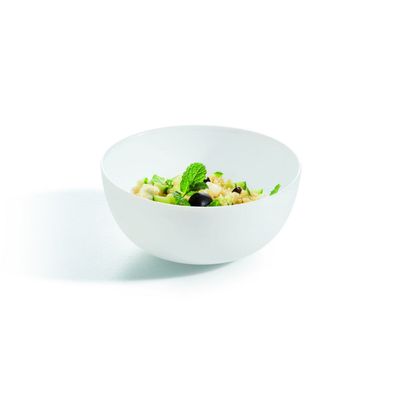 Coupelle rond blanc verre opal Ø 12 cm Diwali Luminarc