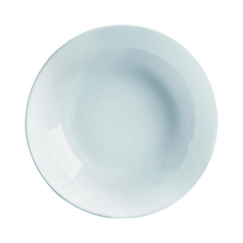 Assiette coupe creuse rond gris verre opal Ø 20 cm Diwali Luminarc