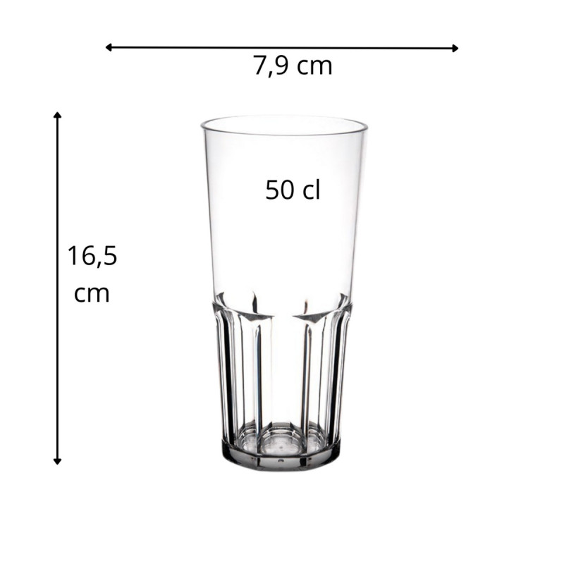 Gobelet forme haute SAN 50 cl Graniti