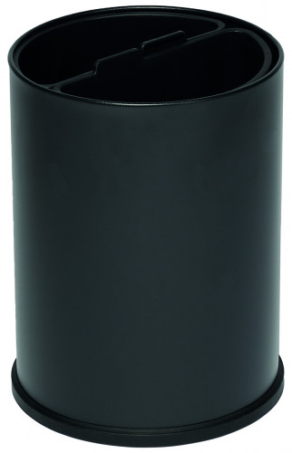Corbeille de tri 2 bacs acier 10 L noir Probbax