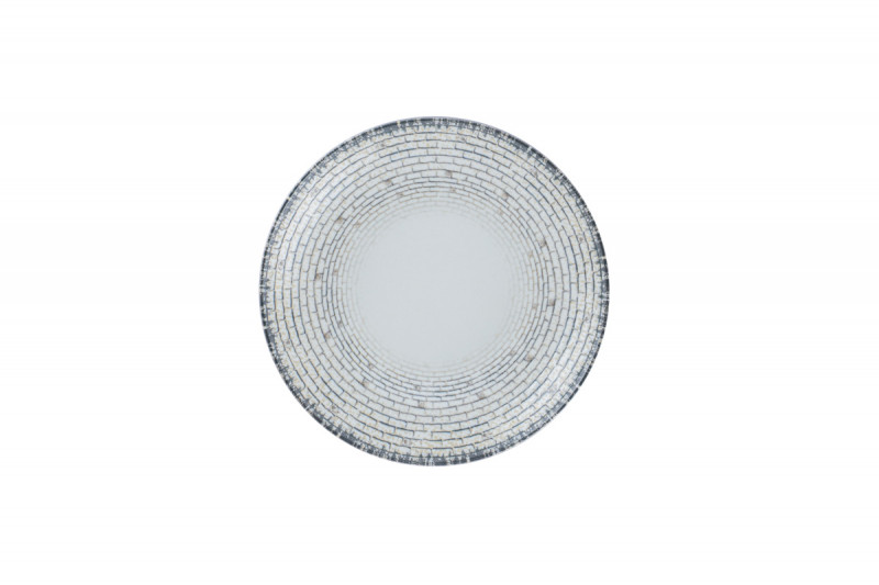 Assiette coupe creuse rond Weave porcelaine Ø 23 cm Digi Rak