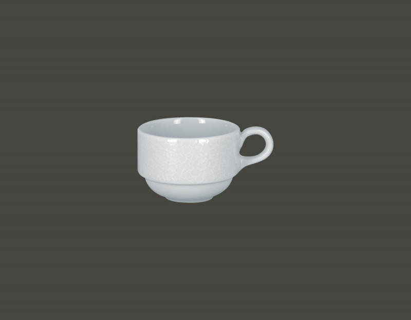 Tasse à thé empilable rond blanc porcelaine 23 cl Ø 8,5 cm Charm Rak