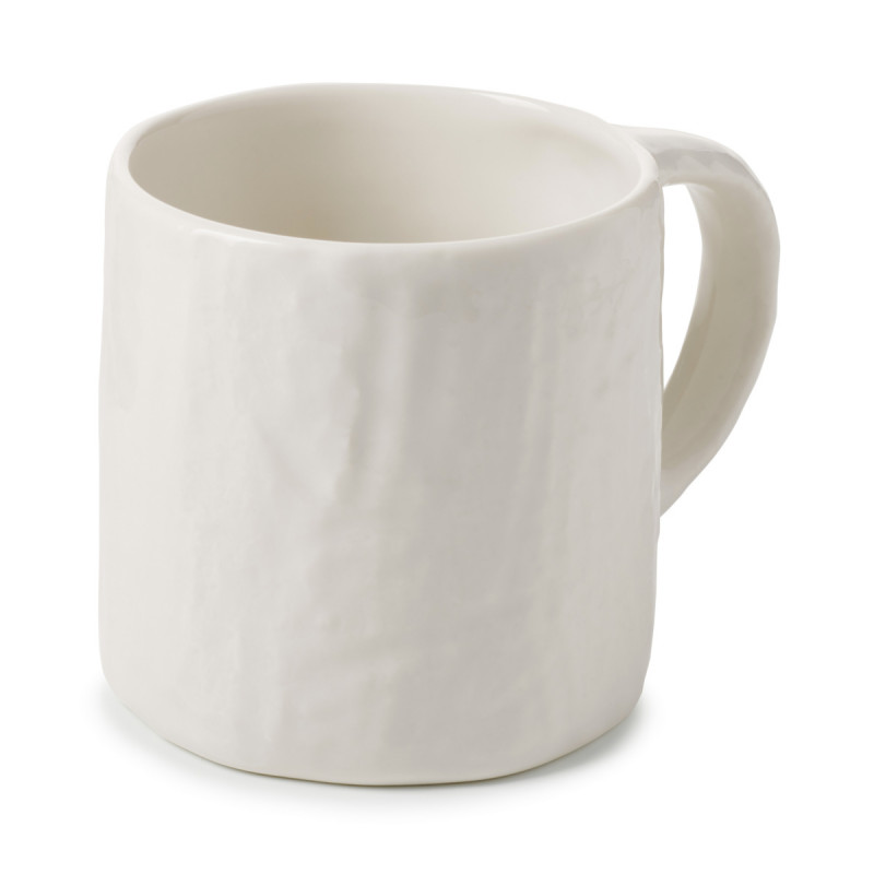 Mug rond Blanc albâtre porcelaine culinaire 33 cl Ø 8 cm Yli Revol
