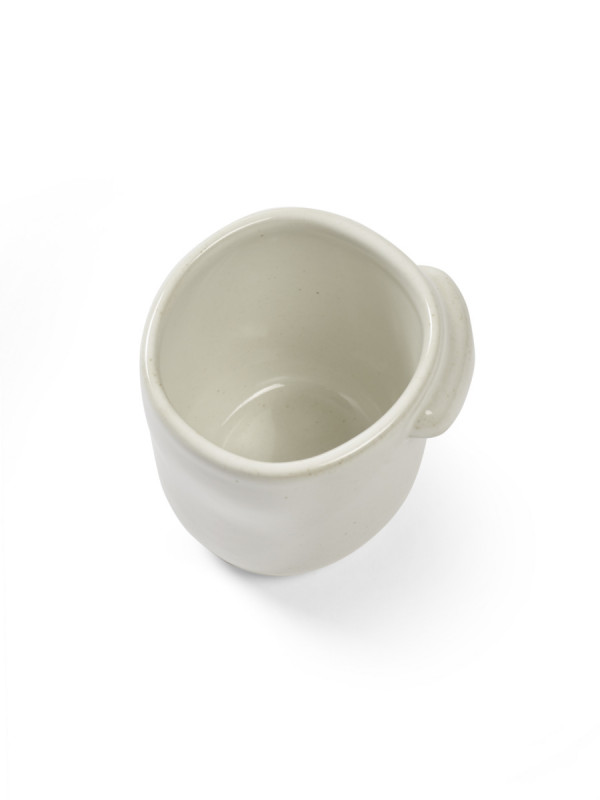 Mug ovale Off White grès émaillé 25 cl Ø 8,8 cm Out Of Lines Serax