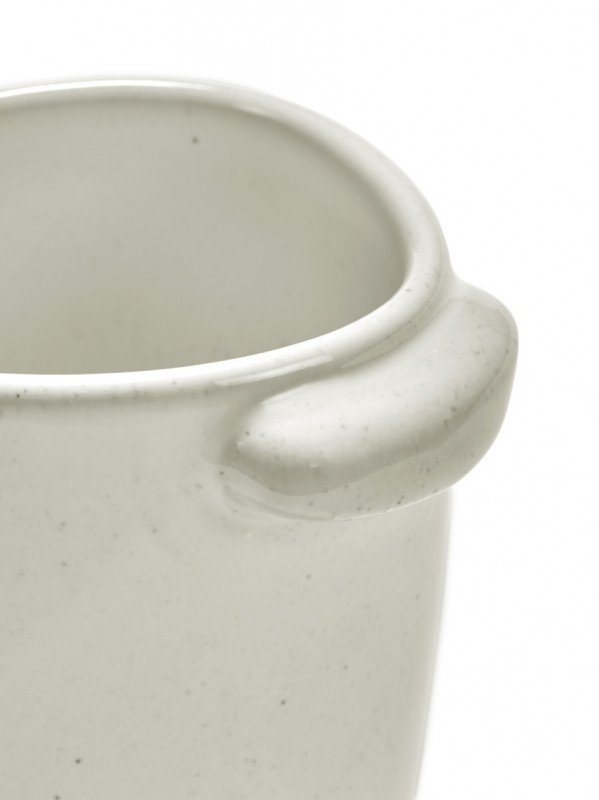 Mug ovale Off White grès émaillé 25 cl Ø 8,8 cm Out Of Lines Serax